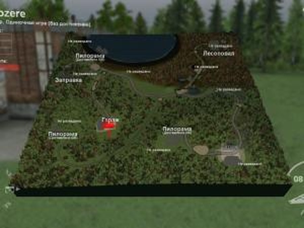 Карта «Приозерье»версия 1 для SpinTires (v03.03.16)