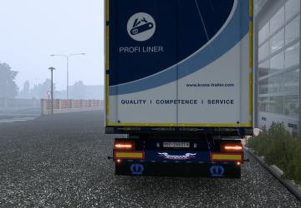 Новый бампер для Krone Cooliner и Profilinerv1.3.1 для Euro Truck Simulator 2 (v1.40.x)