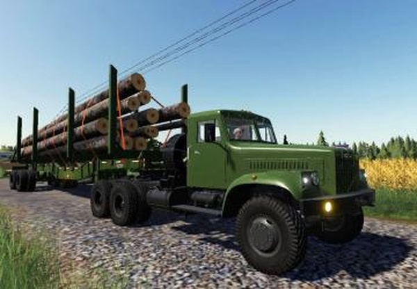 Manac 45FT Log Trailerверсия 1.0.0.0 для Farming Simulator 2019 (v1.6.0.0)