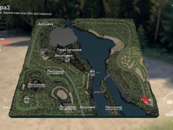 Карта «Mapa3»версия 1 для SpinTires (v03.03.16)