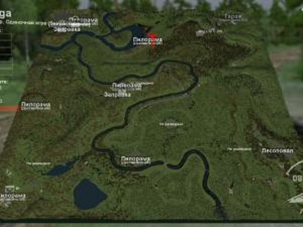 Карта «Волга»версия 1.0 для SpinTires (v03.03.16)