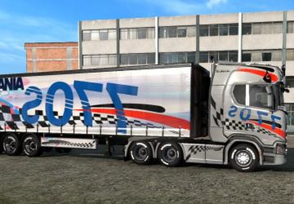 Scania S770s Racing Skin Comboверсия 1.0 для Euro Truck Simulator 2 (v1.39.x, 1.40.x)