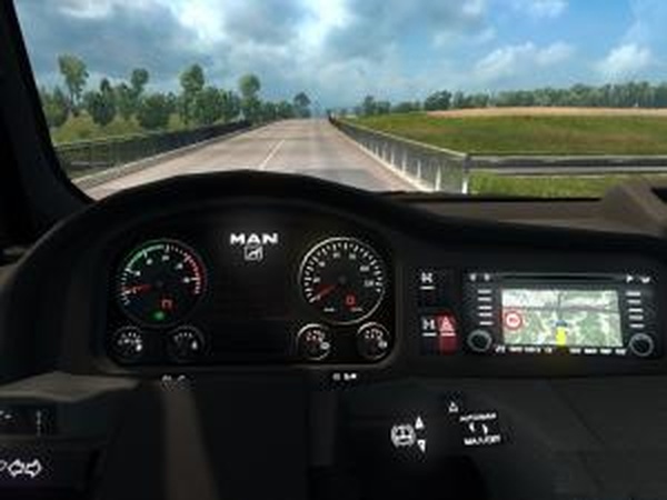 MAN Custom Dashboardверсия 9.0 для Euro Truck Simulator 2 (v1.40.x, - 1.42.x)