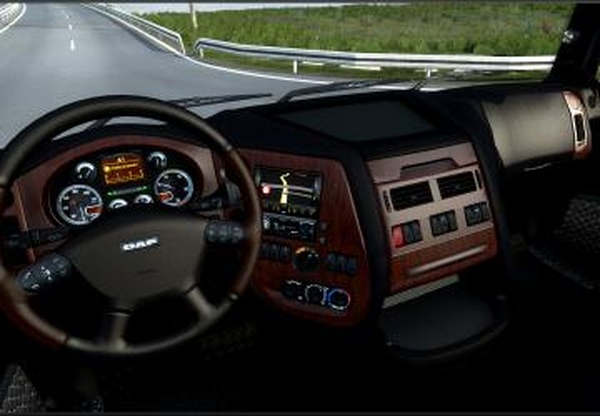 «Dark Interior» для DAF XF 105версия 3.02 для Euro Truck Simulator 2 (v1.40.x)