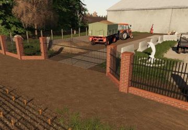 Brick And Metal Fences Packверсия 1.1.0.0 для Farming Simulator 2019