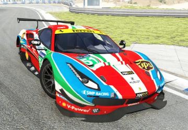 Ferrari 488 GTEверсия 1.0 для BeamNG.drive (v0.11.x)