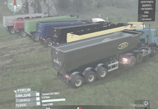 Meiller полуприцеп самосвалверсия 1.1 для Spintires: MudRunner (v18/05/21)