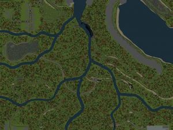 Карта «Два водопада»версия 1 для SpinTires (v03.03.16)