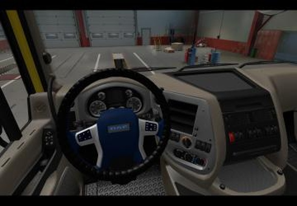Руль с оплеткой для DAF XF 105версия 1.0 для Euro Truck Simulator 2 (v1.40.x)