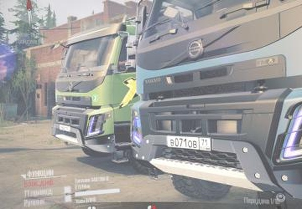 Volvo FMX 10x10 Green@Blue 2014версия 1.0 для Spintires: MudRunner (v18.10.18)