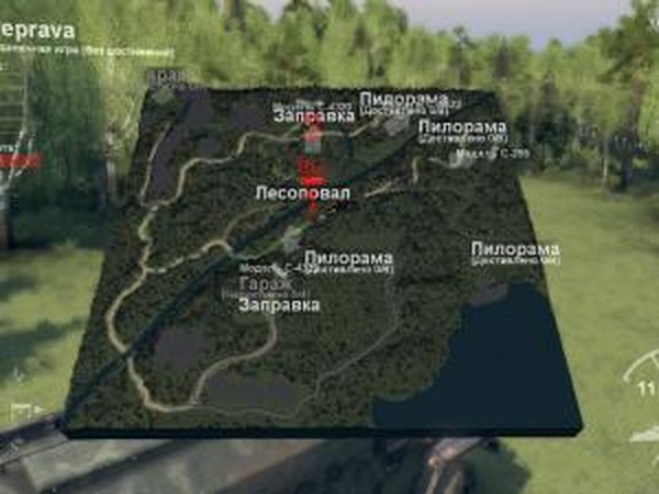 Карта «Переправа»версия 1.0 для SpinTires (v03.03.16)