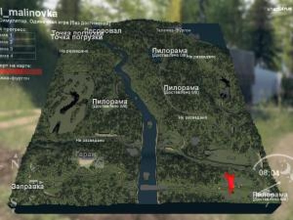 Карта «Малиновка»версия 1 для SpinTires (v03.03.16)