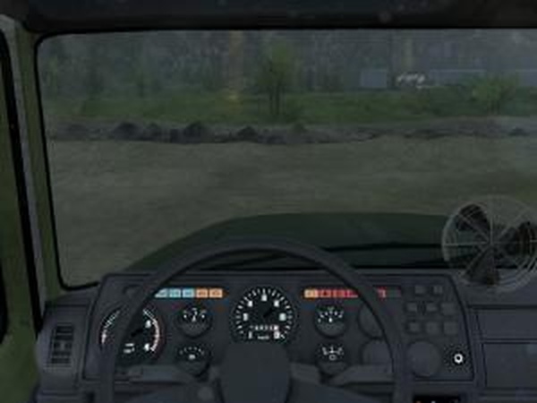 Камера из кабины для Газ-3308 (Darius)версия 1 для SpinTires (v03.03.16)