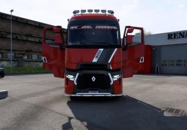 Renault T Truck Door Animationверсия 1.1 для Euro Truck Simulator 2 (v1.40.x, - 1.42.x)