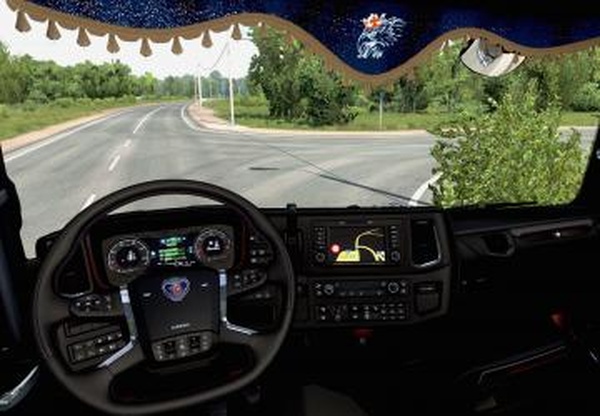 Dark brown Interior Scania 2016версия 0.8 beta для Euro Truck Simulator 2 (v1.40.x)