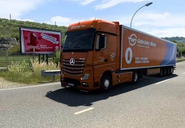 Комбо скин Gebrüder Weissверсия 1.0 для Euro Truck Simulator 2 (v1.40.x)