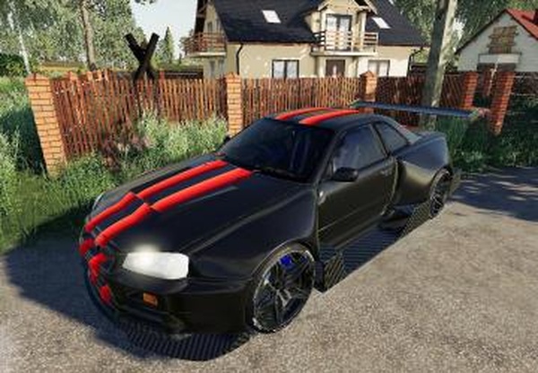 Nissan Skyline GTR R34версия 1.0.0.0 для Farming Simulator 2019 (v1.6.0.0)