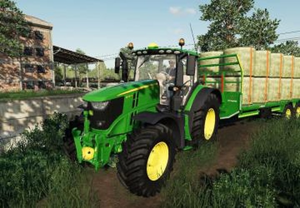 Broughan 28 Foot Bale Trailer Autoloadверсия 1.0.0.0 для Farming Simulator 2019 (v1.6.0.0)
