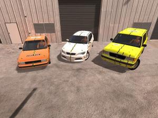 Crash Test Skin Packверсия 1.2 для BeamNG.drive (v0.10-0.11)
