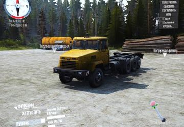 Переделанный Краз-7140 с кразовскими шоссейными колёсамиv1.0 для Spintires: MudRunner (v18.10.18)