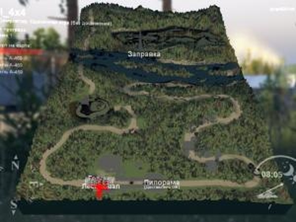 Карта «4x4»версия 1.0 для SpinTires (v03.03.16)
