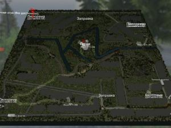 Карта «KZ»версия 1 для SpinTires (v03.03.16)