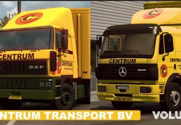 «Centrum Transport BV Valkenswaard» для DAF F241, Mercedes SK и своего прицепаv1.1 для Euro Truck Simulator 2 (v1.37.x, - 1.40.x)