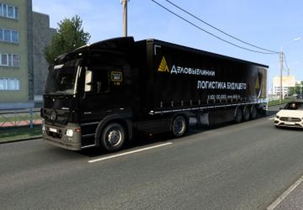 Комбо скин пак «Деловые линии» для Mercedes Actrosv6.0 для Euro Truck Simulator 2 (v1.40.x)