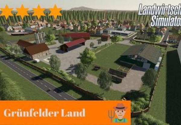 Карта «Grunfelder Land»версия 1.4.0.0 для Farming Simulator 2019