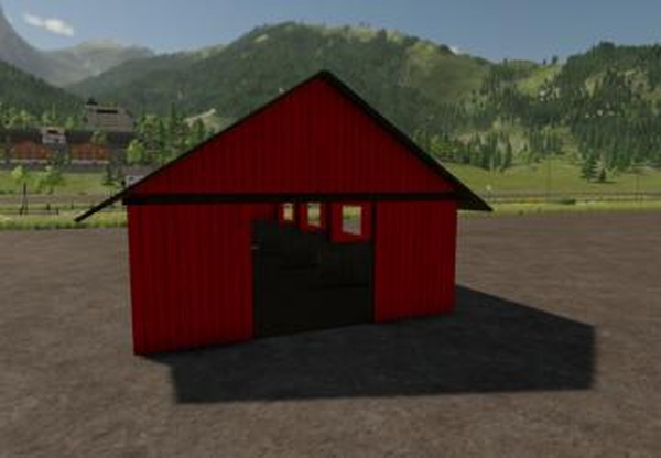 Red Barn Prefab (Prefab*)версия 1.0.0.0 для Farming Simulator 2022