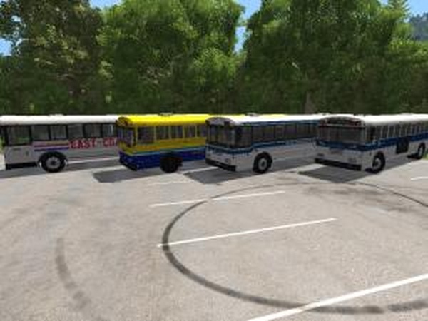 Blue Bird American School Bus TC-2000 Type-D Rear Enginev3.0 для BeamNG.drive (v0.10)