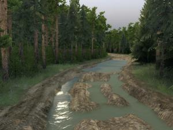 Карта «Весенняя дорога»версия 1.0 для SpinTires (v03.03.16)