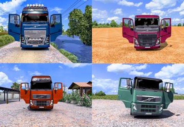 All Volvo Trucks Door Animationверсия 1.0 для Euro Truck Simulator 2 (v1.40.x, - 1.42.x)