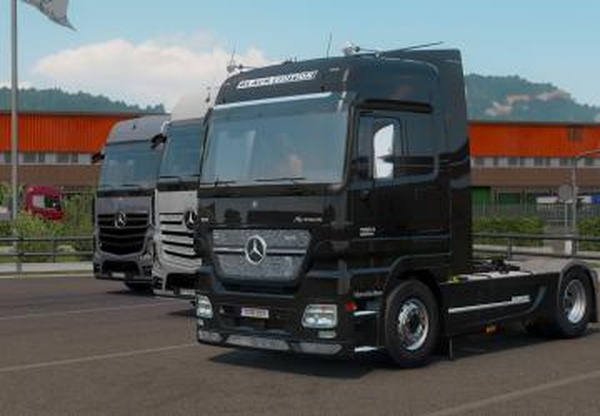 Mercedes Actros MP2 Black Editionверсия 1.2.5 для Euro Truck Simulator 2 (v1.40.x, - 1.42.x)