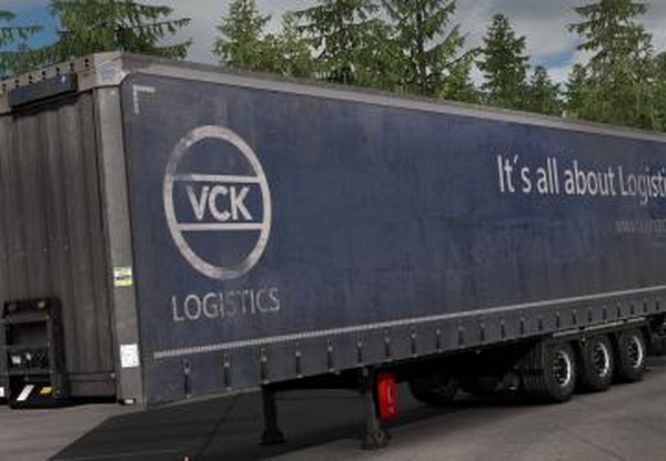 Грязный скин «VCK Logistics»версия 1.0 для Euro Truck Simulator 2 (v1.38.x, 1.39.x)