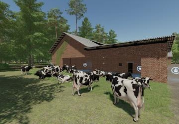 Cow stall with storageверсия 1.0.0.0 для Farming Simulator 2022