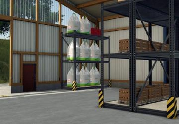 Large Hall With Heavy-Duty Shelvingверсия 1.0.0.0 для Farming Simulator 2025