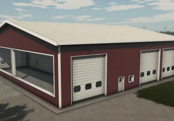 Garage With Large Windowsверсия 1.0.0.0 для Farming Simulator 2025
