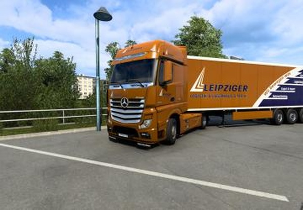 Комбо скин Leipziger Logistikверсия 1.0 для Euro Truck Simulator 2 (v1.40.x)