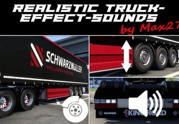 Realistic Truck-Effect Soundsверсия 1.0 для Euro Truck Simulator 2 (v1.39.x, - 1.41.x)