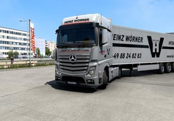 Комбо скин Heinz Wörnerверсия 1.0 для Euro Truck Simulator 2 (v1.40.x)