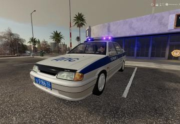 Ваз 2115 Полицияверсия 1.1 для Farming Simulator 2019 (v1.6)