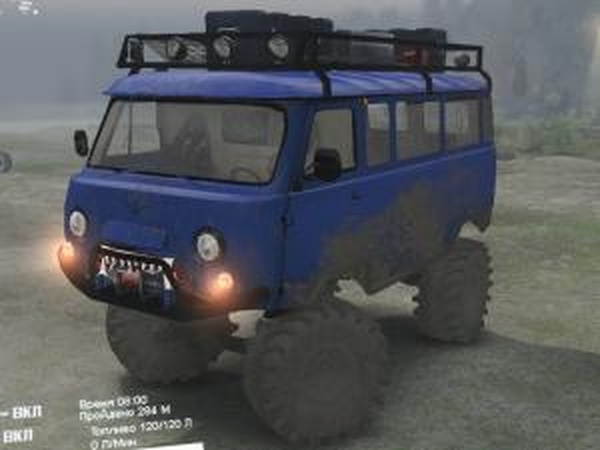 Уаз-3909 «Буханка»версия 1.1 для SpinTires (v03.03.16)