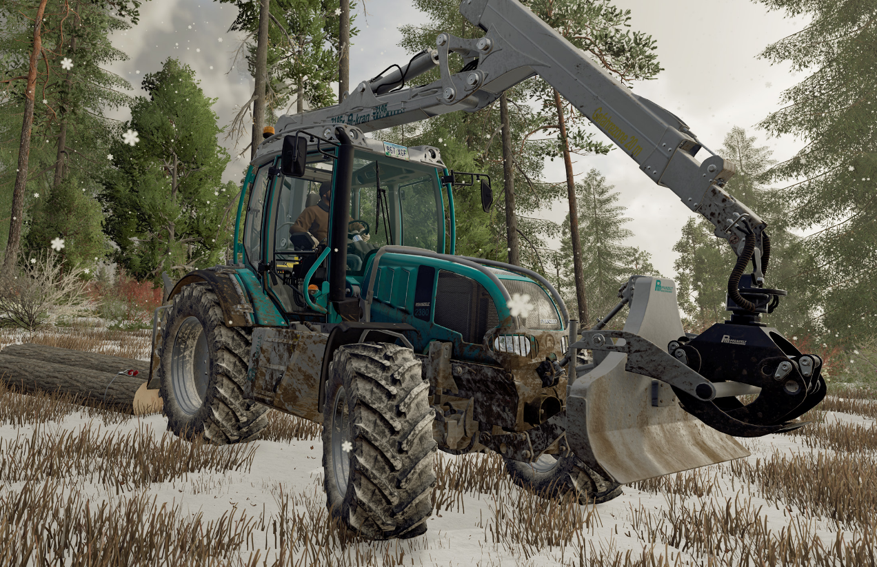 Как использовать лебедку для транспортировки бревен в FS22