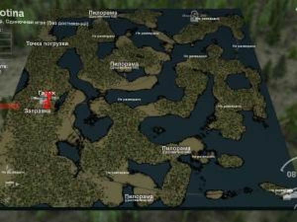 Карта «Болотина»версия 1 для SpinTires (v03.03.16)