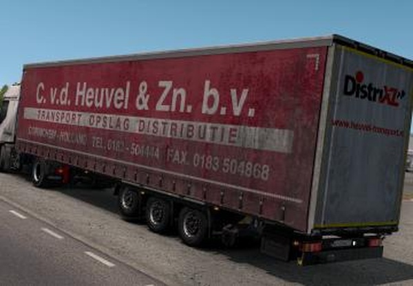 Грязный скин «Krone C.v.d. Heuvel»версия 1.0 для Euro Truck Simulator 2 (v1.38.x, - 1.40.x)