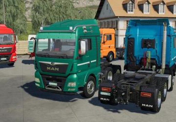MAN TGX Semi-Truck Packверсия 1.1.0.1 для Farming Simulator 2019 (v1.6.x)
