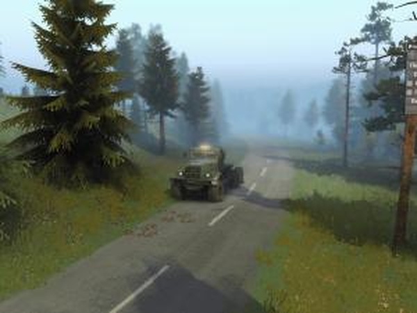 Холодный туман + улучшенная сцепление с дорогойv1.0 для SpinTires (v03.03.16)