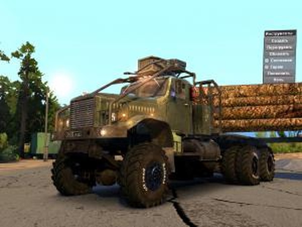 КрАЗ «Лесовоз»версия 28.01.17 для SpinTires (v03.03.16)