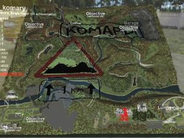 Карта «Село Комары»версия 1.0 для SpinTires (v03.03.16)